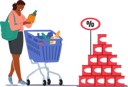 پیش‌نمایش فایل woman-shopping-grocery-at-supermart-4538793 از پک غذا و نوشیدنی