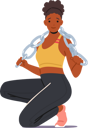 پیش‌نمایش فایل african-female-sitting-with-chain-on-shoulders-4539234 از پک ورزشی