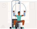 پیش‌نمایش فایل african-man-bodybuilder-pumping-muscles-in-gym-4539245 از پک ورزشی