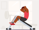 پیش‌نمایش فایل african-man-press-on-decline-bench-in-gym-4539244 از پک ورزشی