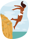 پیش‌نمایش فایل female-jumping-in-ocean-4539226 از پک ورزشی