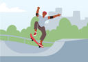 پیش‌نمایش فایل skateboarding-4539239 از پک ورزشی