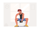 پیش‌نمایش فایل sportsman-powerlifter-training-with-dumbbell-in-gym-4539246 از پک ورزشی