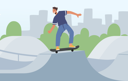پیش‌نمایش فایل teenager-in-skate-park-4539241 از پک ورزشی