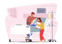 پیش‌نمایش فایل father-and-son-visiting-sick-mother-with-arm-fracture-4538891 از پک سلامت و پزشکی