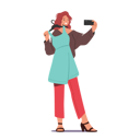 پیش‌نمایش فایل girl-clicking-selfie-after-trying-out-clothes-4538561 از پک زیبایی و مد