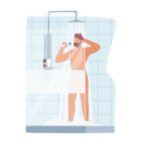 پیش‌نمایش فایل man-singing-while-bathing-in-the-bathroom-4538578 از پک زیبایی و مد
