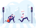 پیش‌نمایش فایل business-people-running-to-office-4587792 از پک رقابت کسب‌وکار