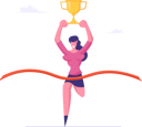پیش‌نمایش فایل businesswoman-achieving-goal-4587782 از پک رقابت کسب‌وکار