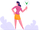پیش‌نمایش فایل businesswoman-holding-tick-mark-4587815 از پک رقابت کسب‌وکار