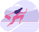 پیش‌نمایش فایل businesswoman-running-4587783 از پک رقابت کسب‌وکار