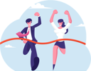 پیش‌نمایش فایل successful-business-employees-winning-race-4587778 از پک رقابت کسب‌وکار