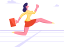 پیش‌نمایش فایل woman-running-to-win-the-race-4587787 از پک رقابت کسب‌وکار