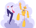 پیش‌نمایش فایل businessman-giving-high-five-to-robot-4588807 از پک تچنولوگیس