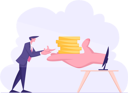 پیش‌نمایش فایل online-earning-by-businessman-4588821 از پک تچنولوگیس