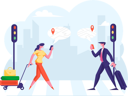 پیش‌نمایش فایل travelers-using-mobile-for-finding-location-4588819 از پک تچنولوگیس