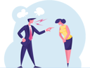 پیش‌نمایش فایل angry-businessman-shouting-on-female-employee-4589306 از پک تراوبلس کسب‌وکار