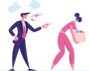 پیش‌نمایش فایل businessman-yelling-and-firing-female-worker-4589329 از پک تراوبلس کسب‌وکار