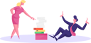 پیش‌نمایش فایل businesswoman-shouting-on-employee-4589319 از پک تراوبلس کسب‌وکار