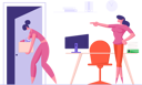پیش‌نمایش فایل female-employee-getting-fired-4589336 از پک تراوبلس کسب‌وکار