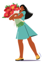 پیش‌نمایش فایل girl-holding-bouquet-4539114 از پک افراد