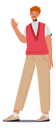 پیش‌نمایش فایل happy-male-waving-hand-4539112 از پک افراد