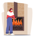 پیش‌نمایش فایل woman-warming-hand-at-fireplace-4539066 از پک افراد