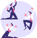 پیش‌نمایش فایل business-employees-celebrating-4588478 از پک موفقیت