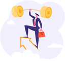 پیش‌نمایش فایل successful-businessman-with-growth-strategy-4588436 از پک موفقیت