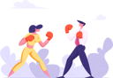 پیش‌نمایش فایل employees-fighting-over-competetion-4587740 از پک ریوالری کسب‌وکار
