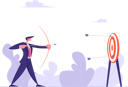 پیش‌نمایش فایل businessman-aiming-towards-vision-4587604 از پک ایده کسب‌وکار