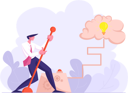 پیش‌نمایش فایل businessman-working-on-an-idea-4587570 از پک ایده کسب‌وکار