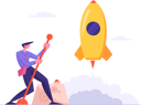 پیش‌نمایش فایل businessman-working-on-startup-launch-4587573 از پک ایده کسب‌وکار