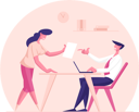 پیش‌نمایش فایل employee-sharing-ideas-with-manager-4587593 از پک ایده کسب‌وکار