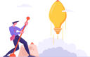پیش‌نمایش فایل working-on-startup-idea-4587571 از پک ایده کسب‌وکار