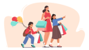 پیش‌نمایش فایل family-shopping-weekend-spare-time-4538678 از پک کودکان و خانواده