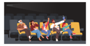 پیش‌نمایش فایل family-watching-movie-at-cinema-4538709 از پک کودکان و خانواده