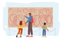 پیش‌نمایش فایل father-with-children-visit-exhibits-4538688 از پک کودکان و خانواده