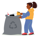 پیش‌نمایش فایل girl-throw-garbage-into-sack-4538743 از پک کودکان و خانواده