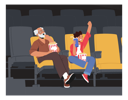 پیش‌نمایش فایل grandfather-and-grandson-watching-movie-at-cinema-with-pop-corn-and-cola-4538711 از پک کودکان و خانواده