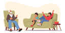 پیش‌نمایش فایل grandfather-telling-funny-stories-to-children-spending-time-together-4538732 از پک کودکان و خانواده