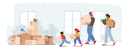 پیش‌نمایش فایل happy-family-moving-into-new-house-4538692 از پک کودکان و خانواده