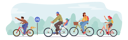 پیش‌نمایش فایل happy-family-riding-bikes-4538726 از پک کودکان و خانواده