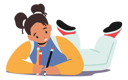 پیش‌نمایش فایل kids-painting-lying-on-floor-4538684 از پک کودکان و خانواده