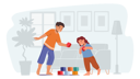 پیش‌نمایش فایل kids-playing-with-toys-building-tower-of-cubes-on-floor-4538736 از پک کودکان و خانواده