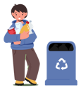 پیش‌نمایش فایل little-boy-collect-trash-and-holding-plastic-bottles-stand-near-recycling-bin-4538741 از پک کودکان و خانواده