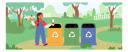 پیش‌نمایش فایل little-girl-character-throw-trash-into-litter-bin-containers-4538723 از پک کودکان و خانواده
