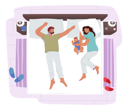 پیش‌نمایش فایل loving-family-sleeping-on-one-bed-4538718 از پک کودکان و خانواده
