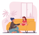 پیش‌نمایش فایل mother-and-daughter-sitting-on-sofa-in-living-room-telling-secrets-4538720 از پک کودکان و خانواده