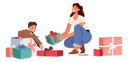 پیش‌نمایش فایل mother-prepared-gift-surprise-for-little-son-4538716 از پک کودکان و خانواده